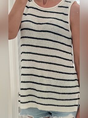 Striped Knit Tank Top